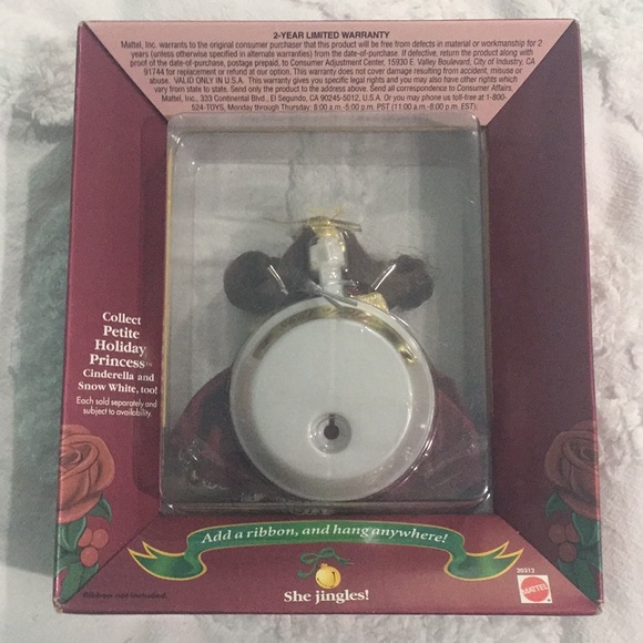 Disney Belle - petite holiday princess doll with stand - Picture 3 of 7